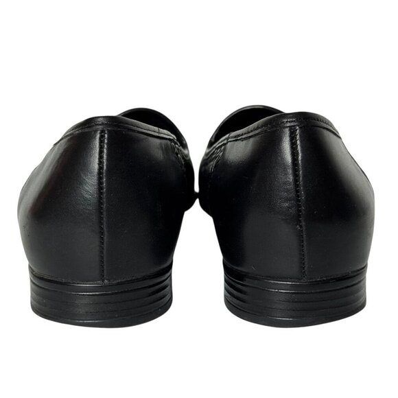 Naturalizer Sammy Black Woven Leather Slip-On Flats Loafers Women's Size 8N - Picture 4 of 16